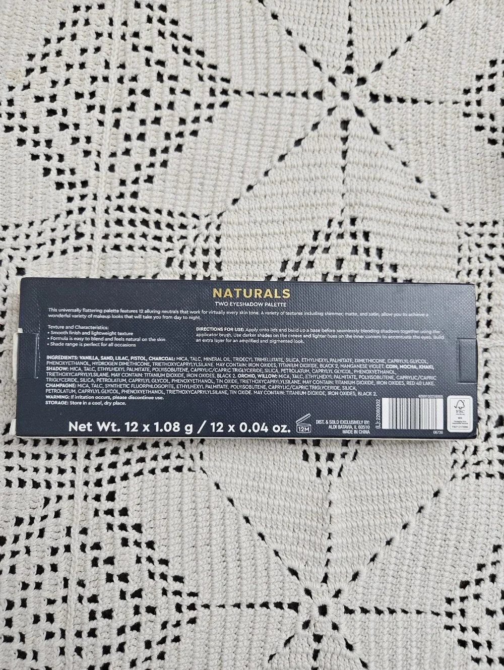 Lacura Two Naturals Eyeshadow Palette 12 Shades